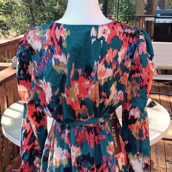 NWT Luxedo Abstrct Print Tulip Dress - Picture 8 of 16